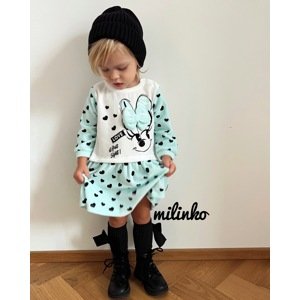 Miniworld (oblečenie s MALOU VADOU)Semišové šaty pre bábätká - Láska veľkosť: 74-80