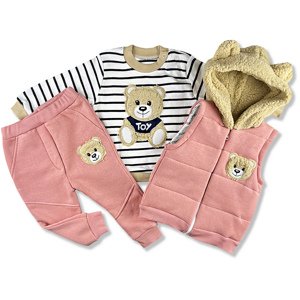 Hippil baby (oblečenie s MALOU VADOU) - 3dielny detský set - TEDDY veľkosť: 74 (6-9m)