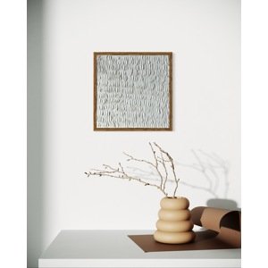 hurtonart Minimalistická textúra – 3D štruktúrovaná maľba na plátne farba: 30x30cm