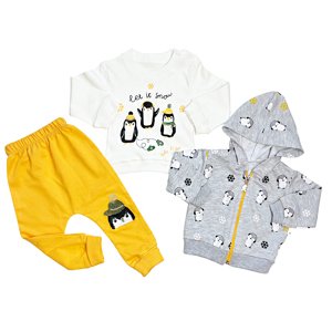 Baby 3dielny set pre bábätká - Tučniak veľkosť: 74 (6-9m)