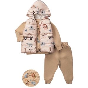 Baby 3dielny set pre bábätká - Zvieratká veľkosť: 92 (18-24m)