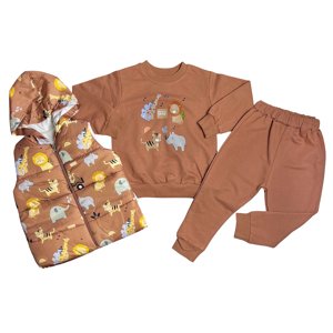 Baby 3dielny set pre bábätká - Zvieratká veľkosť: 92 (18-24m)