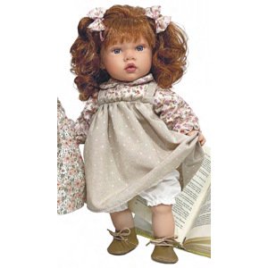 Nines D'Onil Realistická španielska bábika- Susette Liberty, ryšavka 45cm