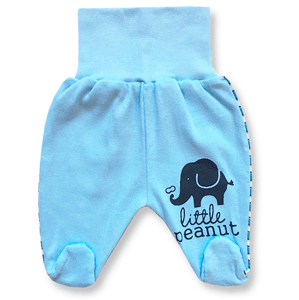 BABY´S WEAR Polodupačky pre bábätká - Sloník, modré veľkosť: 56 (0-2m)