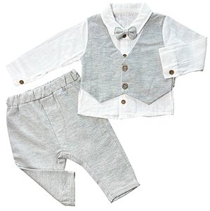 Bbezade 3dielny set pre bábätká-Elegant, sivý veľkosť: 86-92