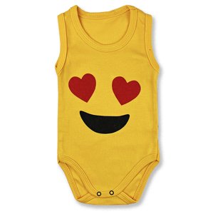Baby Cool Kojenecké tielkové body - Emoji Love veľkosť: 80 (9-12m)