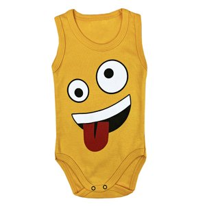 Baby Cool Kojenecké tielkové body - Emoji Funny veľkosť: 80 (9-12m)
