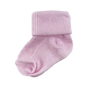minidamla Novorodenecké ponožky- Klasické ružové, 1 pár