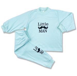 BABY´S WEAR Detské pyžamo - Little Man, tyrkysové veľkosť: 116 (6rokov)