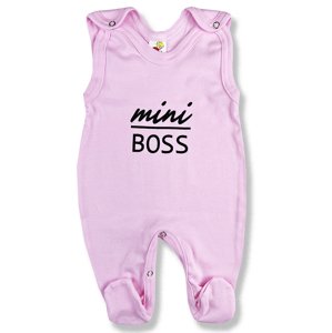 BABY´S WEAR Dupačky pre bábätká - Mini Boss, ružové veľkosť: 62 (2-4m)