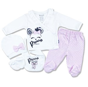 Miniworld 5dielna súprava pre bábätká v darčekovom balení- Princess, ružová veľkosť: 56-62