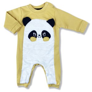 Miniworld Dupačky pre bábätká - Panda, žlté veľkosť: 68-74