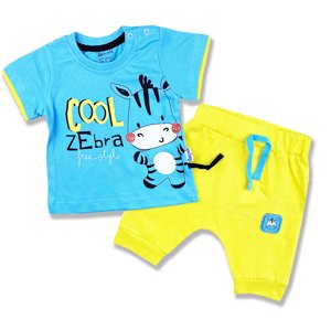 Miniworld 2dielny letný set pre bábätká - Cool Zebra veľkosť: 68-74