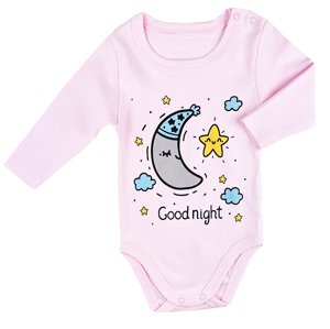 Detské body - Good Night, Lullaby, ružový veľkosť: 74 (6-9m)