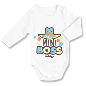 Detské body - Mini Boss, Lullaby, dlhý rukáv veľkosť: 56 (0-2m)