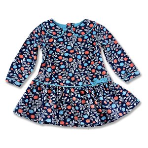 Miniworld Dievčenské šaty- Klasik, modré veľkosť: 92 (18-24m)