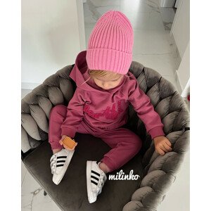 Miniworld 2dielny dievčenský komplet- Beautiful, ružovo-fialový veľkosť: 98 (24-36m)