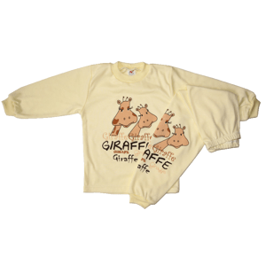 BABY´S WEAR Detské pyžamo - GIRAFFE, žlté veľkosť: 116 (6rokov)