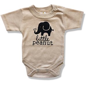 BABY´S WEAR Kojenecké body - krátky rukáv, Sloník veľkosť: 62 (2-4m)