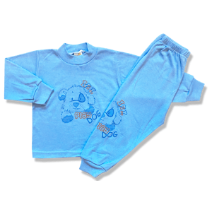 BABY´S WEAR Chlapčenské pyžamo –  Play dog, modré veľkosť: 92 (18-24m)
