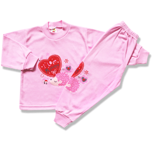 BABY´S WEAR Detské pyžamo - Mummy, ruž veľkosť: 104 (4roky)