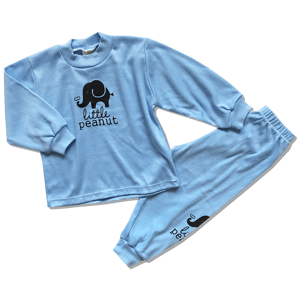 BABY´S WEAR Detské pyžamo –  Slon, modré veľkosť: 92 (18-24m)