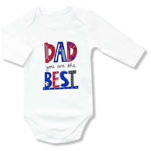 Baby Cool Detské body - Dad you are the best veľkosť: 56 (0-2m)