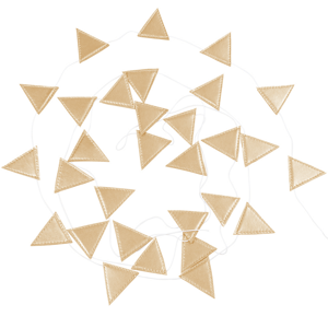 Trojuholníková girlanda zlatá