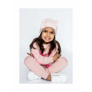 Detská čiapka turban - ružová - 74-80
