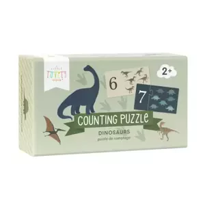 Počítanie puzzle: dinosaurus