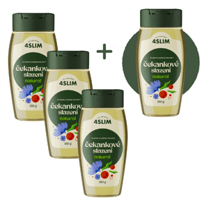 3+1 ZADARMO 4Slim: Sladidlo z čakanky natural (350 g)
