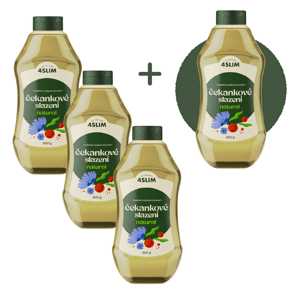 3+1 ZADARMO 4Slim: Sladidlo z čakanky natural (1,2 kg)