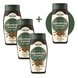 3+1 ZADARMO 4Slim: Čakankový topping príchuť čokoláda (330 g)