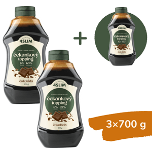 2+1 ZADARMO: 4Slim Čakankový topping príchuť čokoláda (700 g)