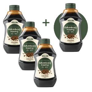 3+1 ZADARMO 4Slim: Čakankový topping príchuť čokoláda (700 g)
