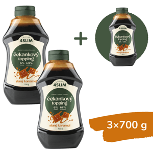 2+1 ZADARMO: 4Slim Čakankový topping slaný karamel (700 g)