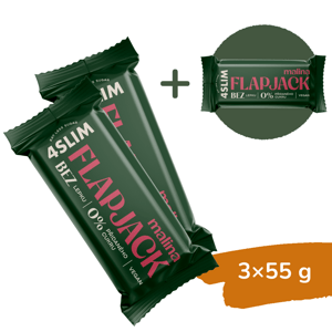2+1 ZADARMO: 4Slim Flapjack malina (55 g)