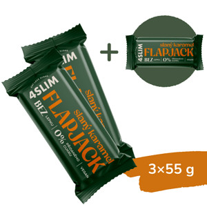 2+1 ZADARMO: 4Slim Flapjack slaný karamel (55 g)