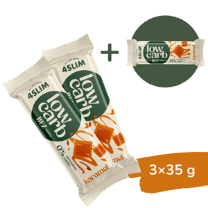 2+1 ZADARMO: 4Slim LOW CARB karamel (35 g)