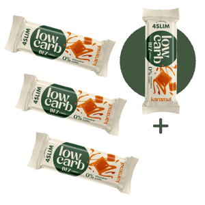 3+1 ZADARMO 4Slim: LOW CARB karamel (35 g)