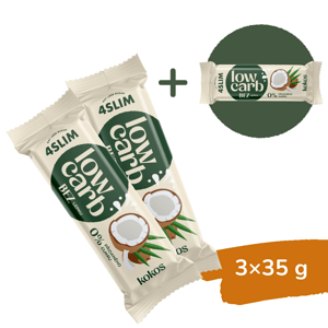 2+1 ZADARMO: 4Slim LOW CARB kokos (35 g)