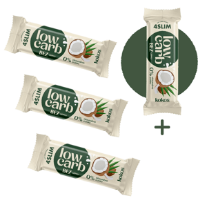3+1 ZADARMO 4Slim: LOW CARB kokos (35 g)