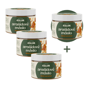 3+1 ZADARMO 4Slim: Arašídové maslo slaný karamel (500 g)