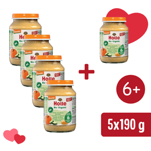 4+1 ZADARMO: Holle BIO Cuketa s tekvicou a zemiakmi (190 g)