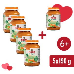 4+1 ZADARMO: Holle BIO Zeleninová zmes (190 g)