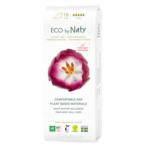Eco by Naty Dámske materské vložky po pôrode ECO (10 ks)