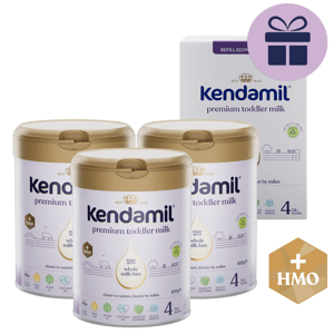 3x Kendamil Premium 4 HMO+ (800 g) + ZDARMA 600 g