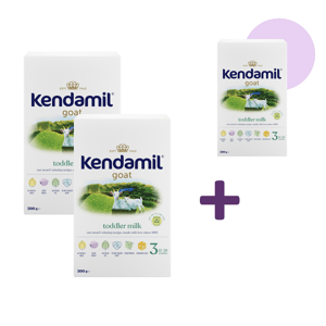 2+1 ZADARMO Kendamil Kozie batoľacie mlieko 3 (500 g)