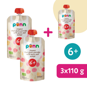 2+1 ZADARMO: SALVEST Põnn BIO Cereálna kaša s mangom a jablkom (110 g)