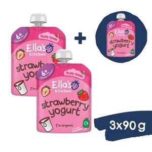 2+1 ZADARMO: Ella's Kitchen BIO Jahody s jogurtom (90 g)